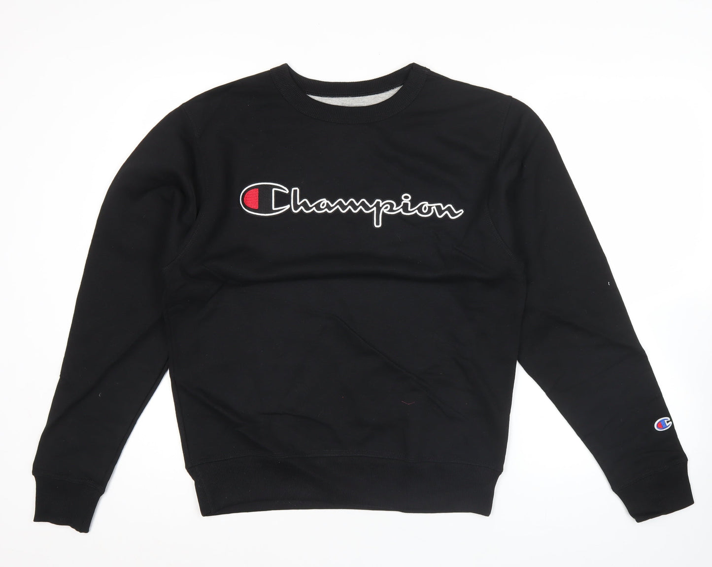Mens UK Size S Champion Black Pullover Sweatshirt