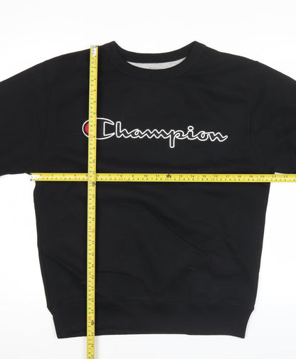 Mens UK Size S Champion Black Pullover Sweatshirt