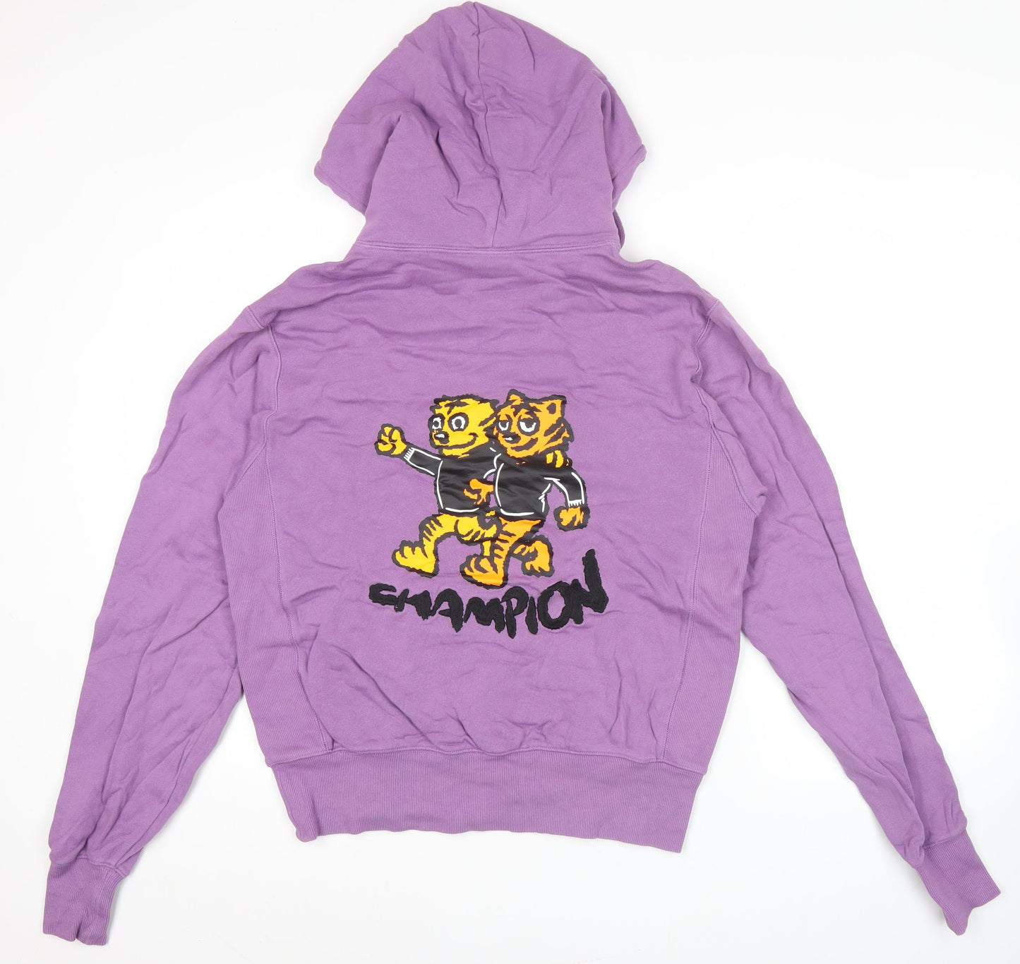 Mens UK Size S Champion Purple Pullover Hoodie