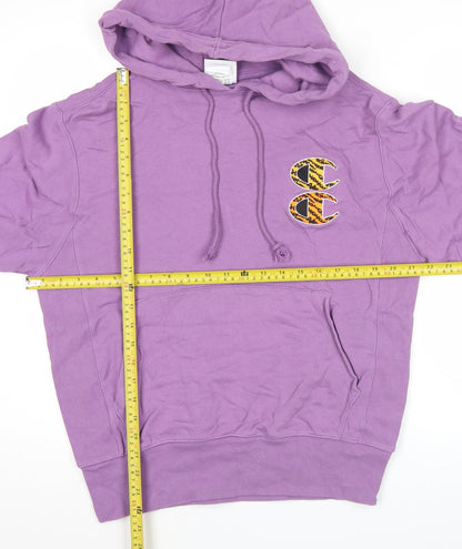 Mens UK Size S Champion Purple Pullover Hoodie