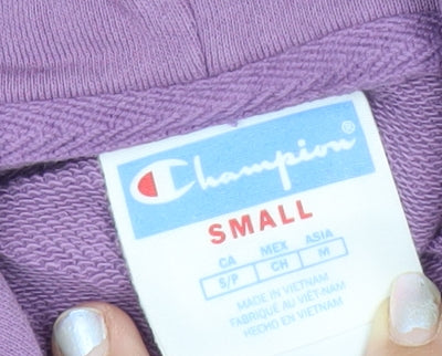 Mens UK Size S Champion Purple Pullover Hoodie
