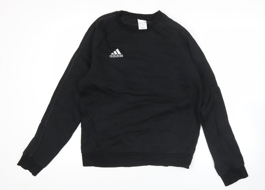 Adidas Men's Black M Pullover Crew Neck Sweatshirt Fleece
