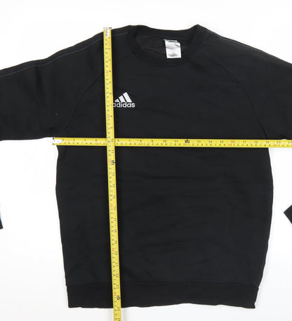 Adidas Men's Black M Pullover Crew Neck Sweatshirt Fleece