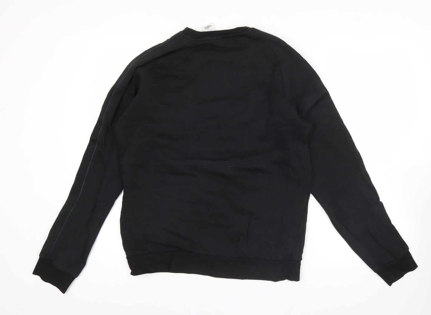 Adidas Men's Black M Pullover Crew Neck Sweatshirt Fleece