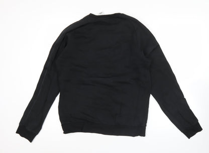 Adidas Men's Black M Pullover Crew Neck Sweatshirt Fleece