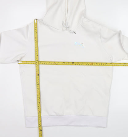 Mens UK Size L FILA White Pullover Hoodie