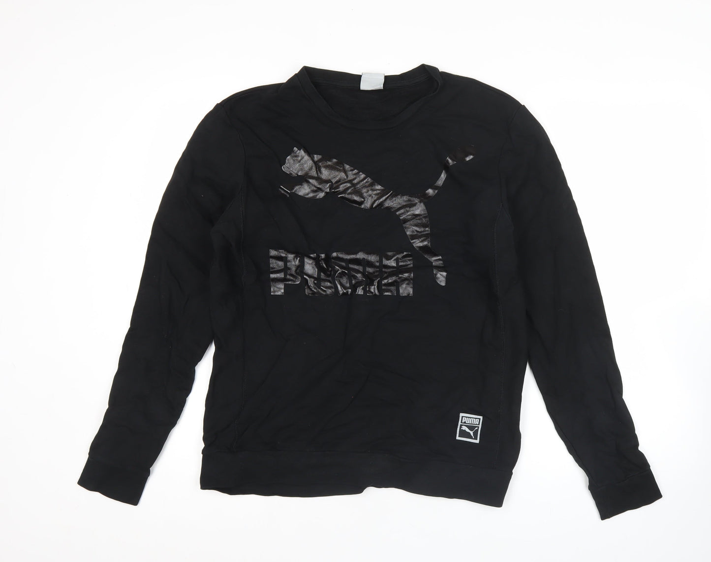 Mens UK Size L PUMA Black Pullover Sweatshirt