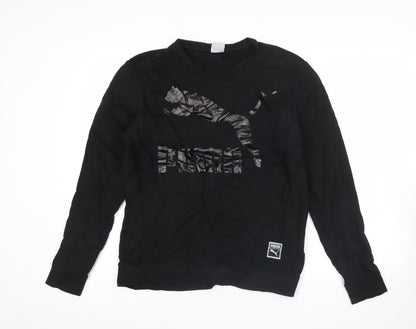 Mens UK Size L PUMA Black Pullover Sweatshirt