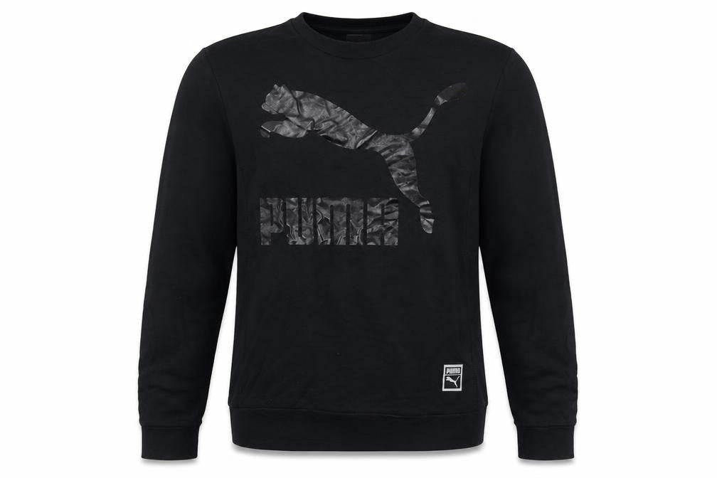 Mens UK Size L PUMA Black Pullover Sweatshirt