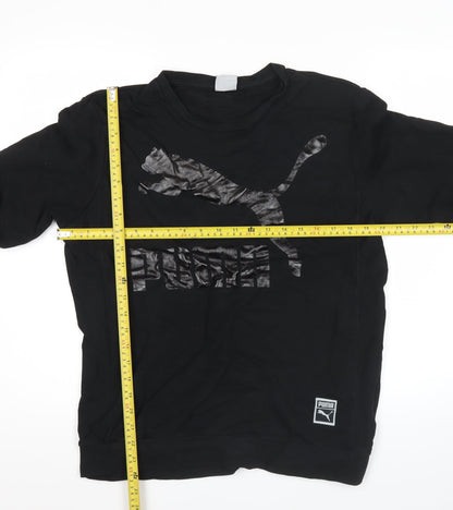 Mens UK Size L PUMA Black Pullover Sweatshirt