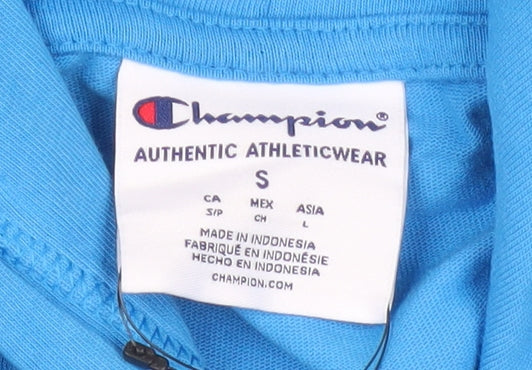 Mens UK Size S Champion Blue Pullover Hoodie