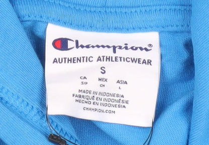 Mens UK Size S Champion Blue Pullover Hoodie