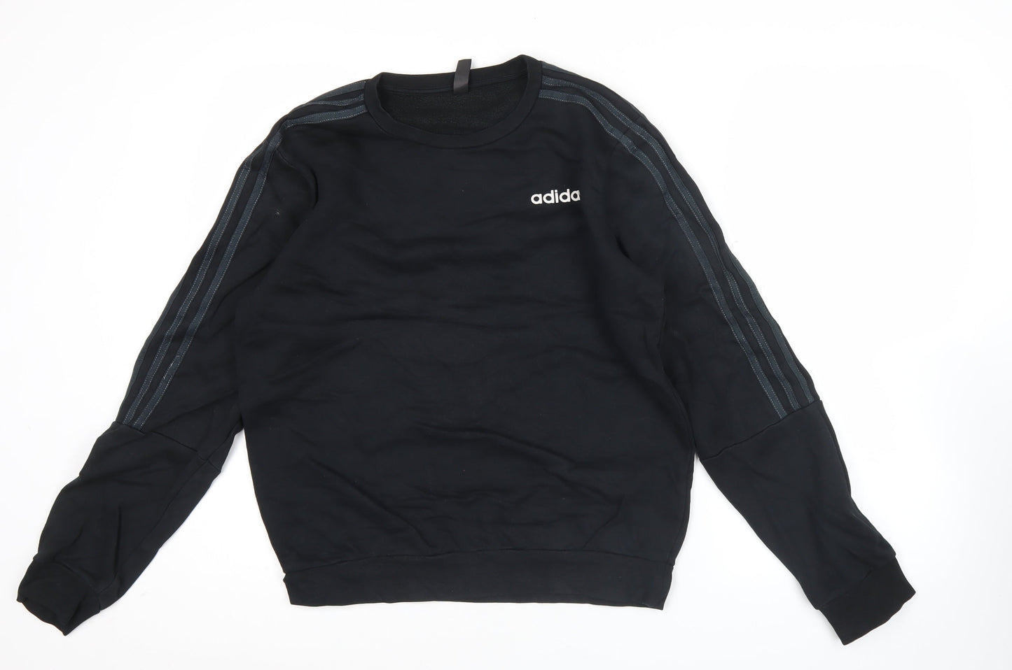 Adidas Men's Black M Pullover Sweatshirt Crew Neck Long Sleeve