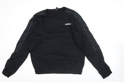 Adidas Men's Black M Pullover Sweatshirt Crew Neck Long Sleeve