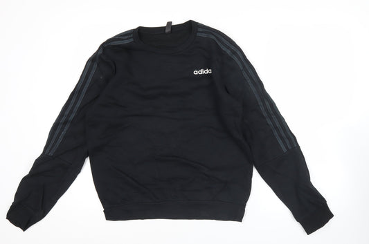 Adidas Men's Black M Pullover Sweatshirt Crew Neck Long Sleeve