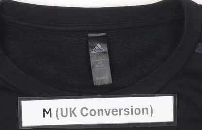 Adidas Men's Black M Pullover Sweatshirt Crew Neck Long Sleeve