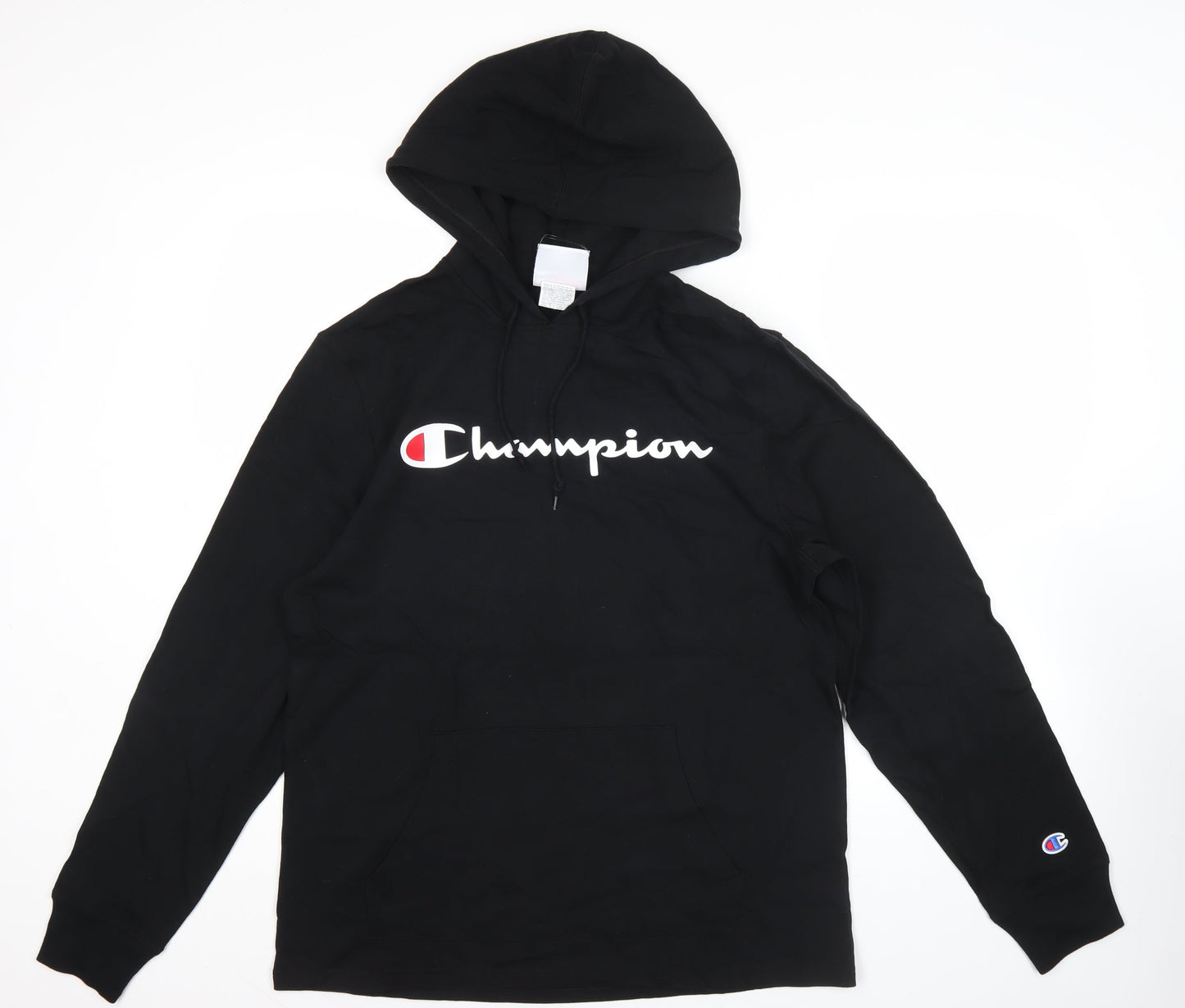 Mens UK Size M Champion Black Pullover Hoodie