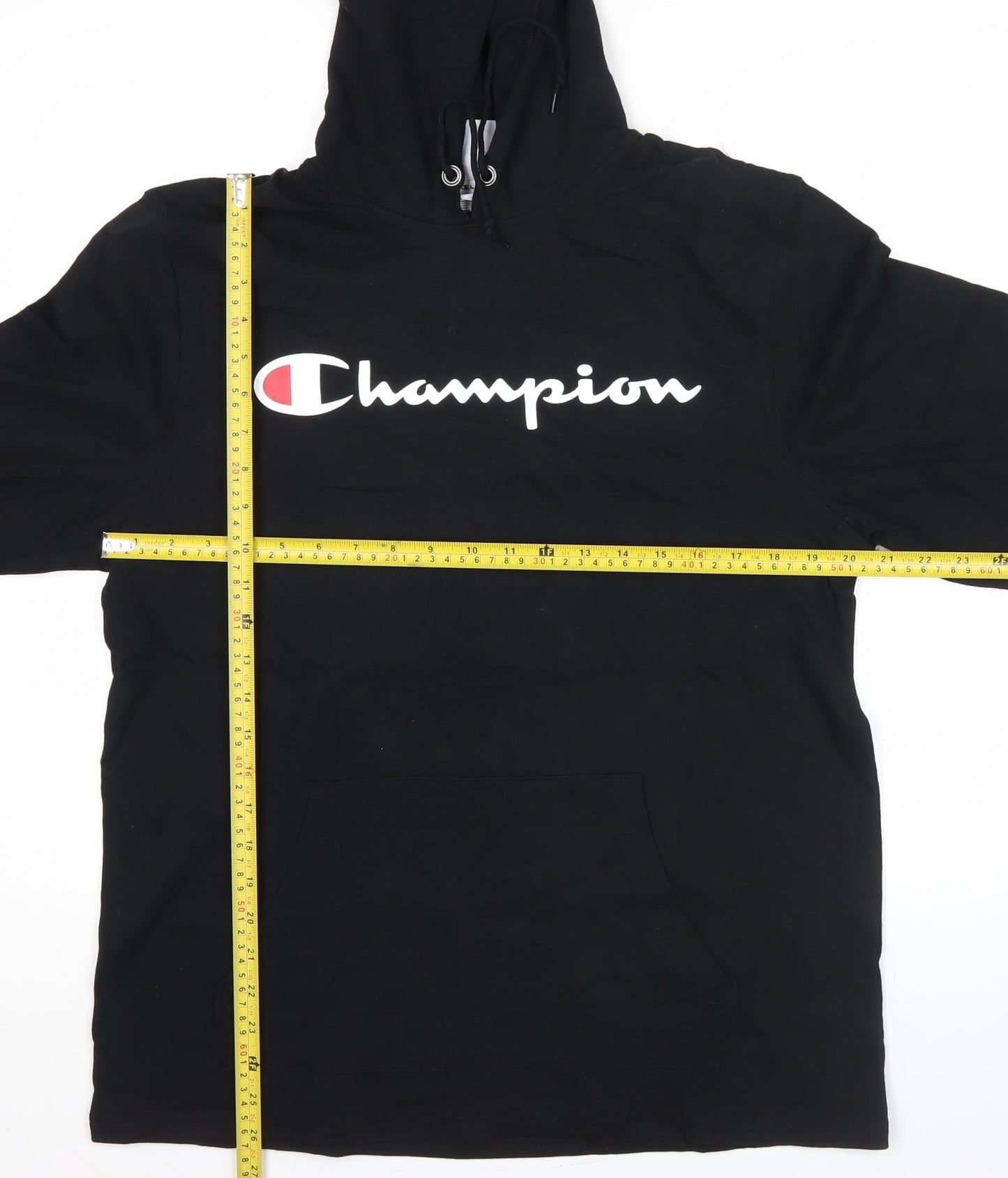 Mens UK Size M Champion Black Pullover Hoodie