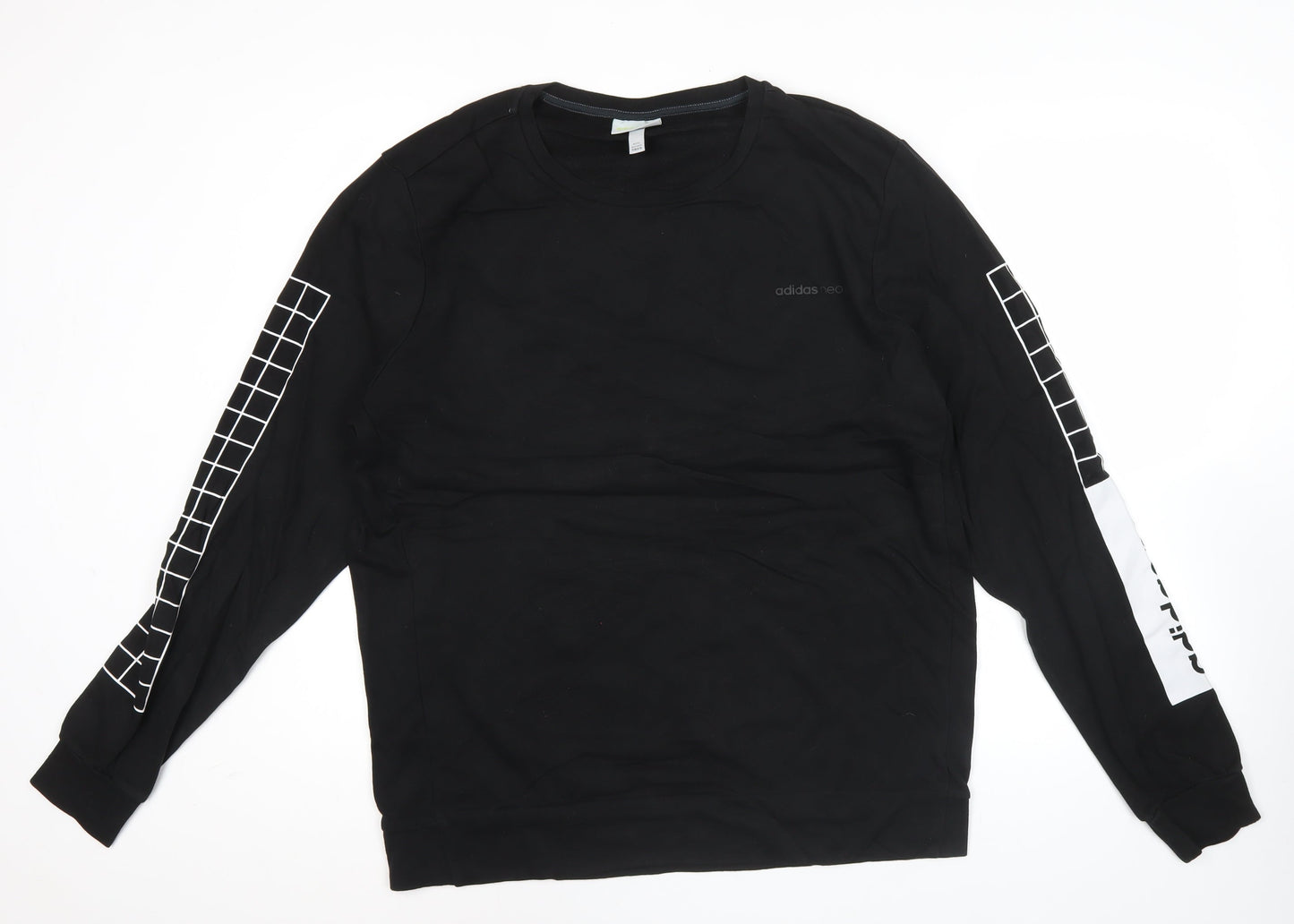 Mens UK Size L adidas Black Pullover Sweatshirt