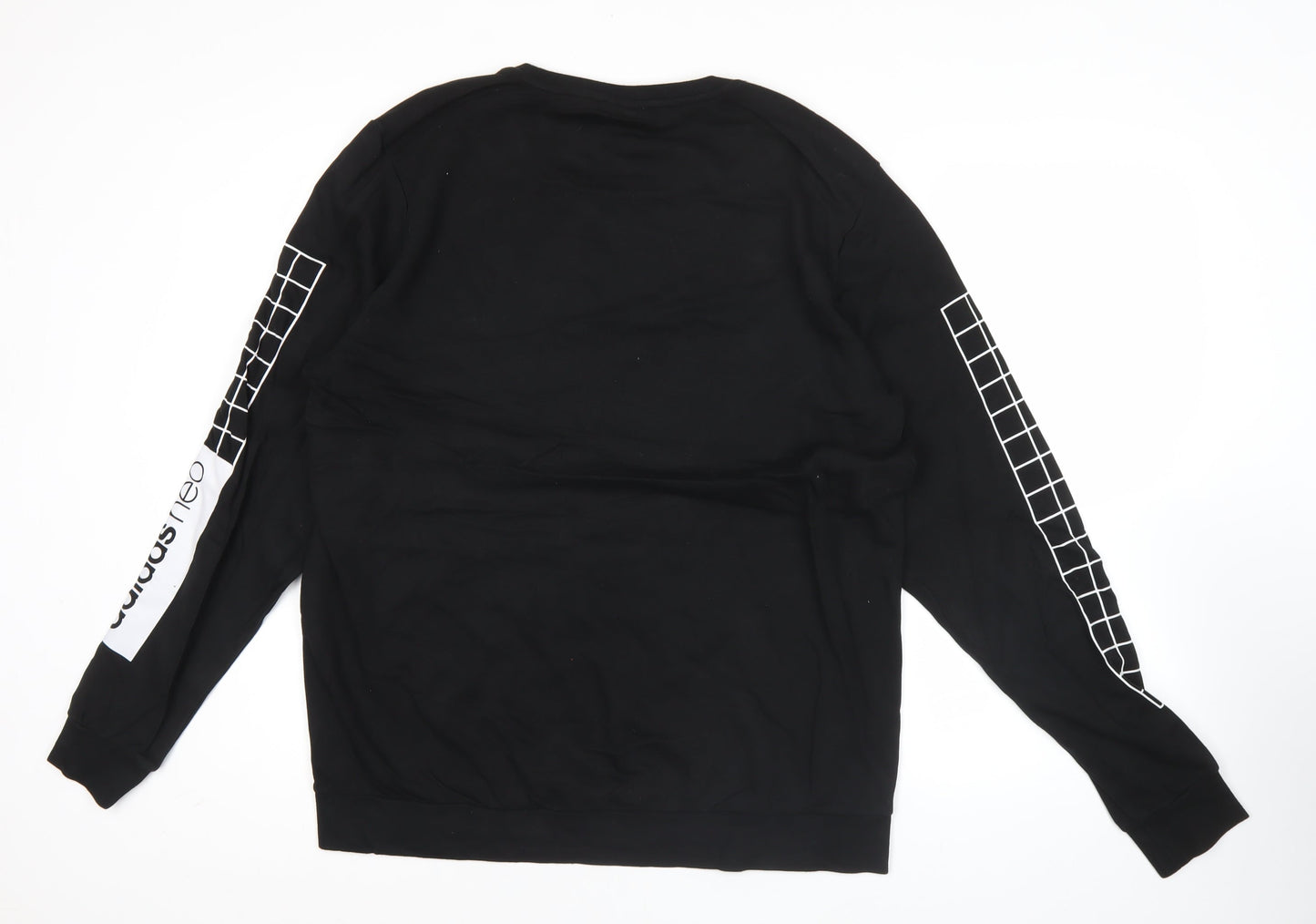 Mens UK Size L adidas Black Pullover Sweatshirt