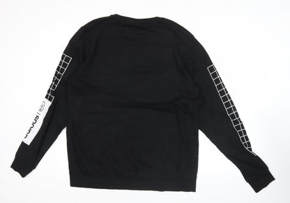 Mens UK Size L adidas Black Pullover Sweatshirt