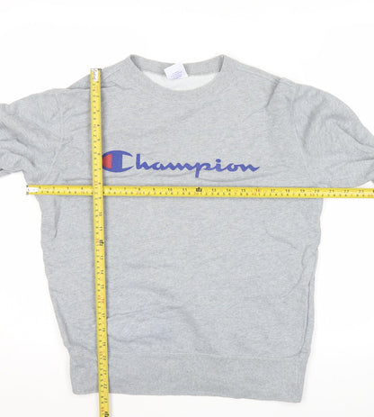Mens UK Size M Champion Grey Pullover Sweatshirt