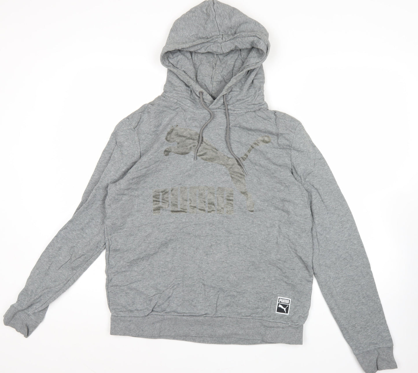 Mens UK Size XL PUMA Grey Pullover Hoodie
