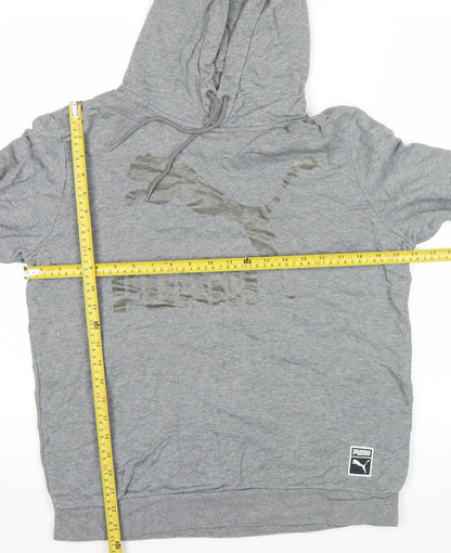 Mens UK Size XL PUMA Grey Pullover Hoodie