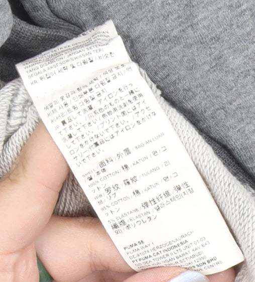 Mens UK Size XL PUMA Grey Pullover Hoodie