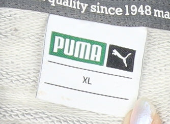 Mens UK Size XL PUMA Grey Pullover Hoodie