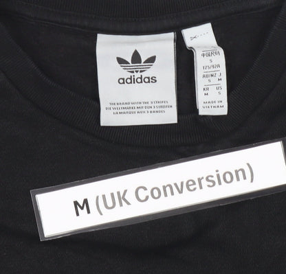 adidas Men's Black M Pullover Sweatshirt Crew Neck Logo Sports Jersey