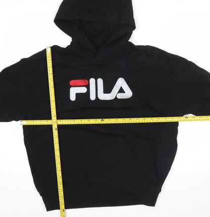 Mens UK Size S FILA Black Pullover Hoodie