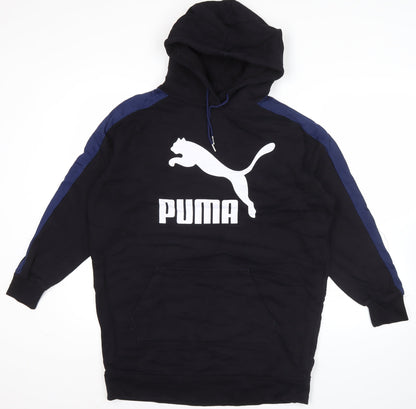 Mens UK Size S PUMA Black Pullover Hoodie