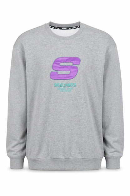 Mens UK Size M Skechers Grey Pullover Sweatshirt