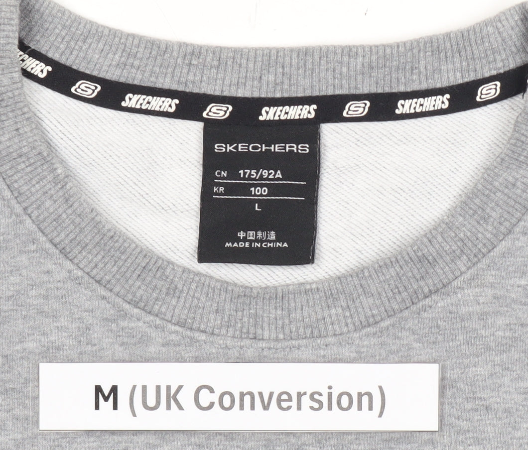 Mens UK Size M Skechers Grey Pullover Sweatshirt