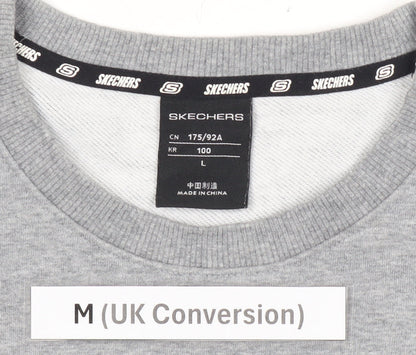Mens UK Size M Skechers Grey Pullover Sweatshirt