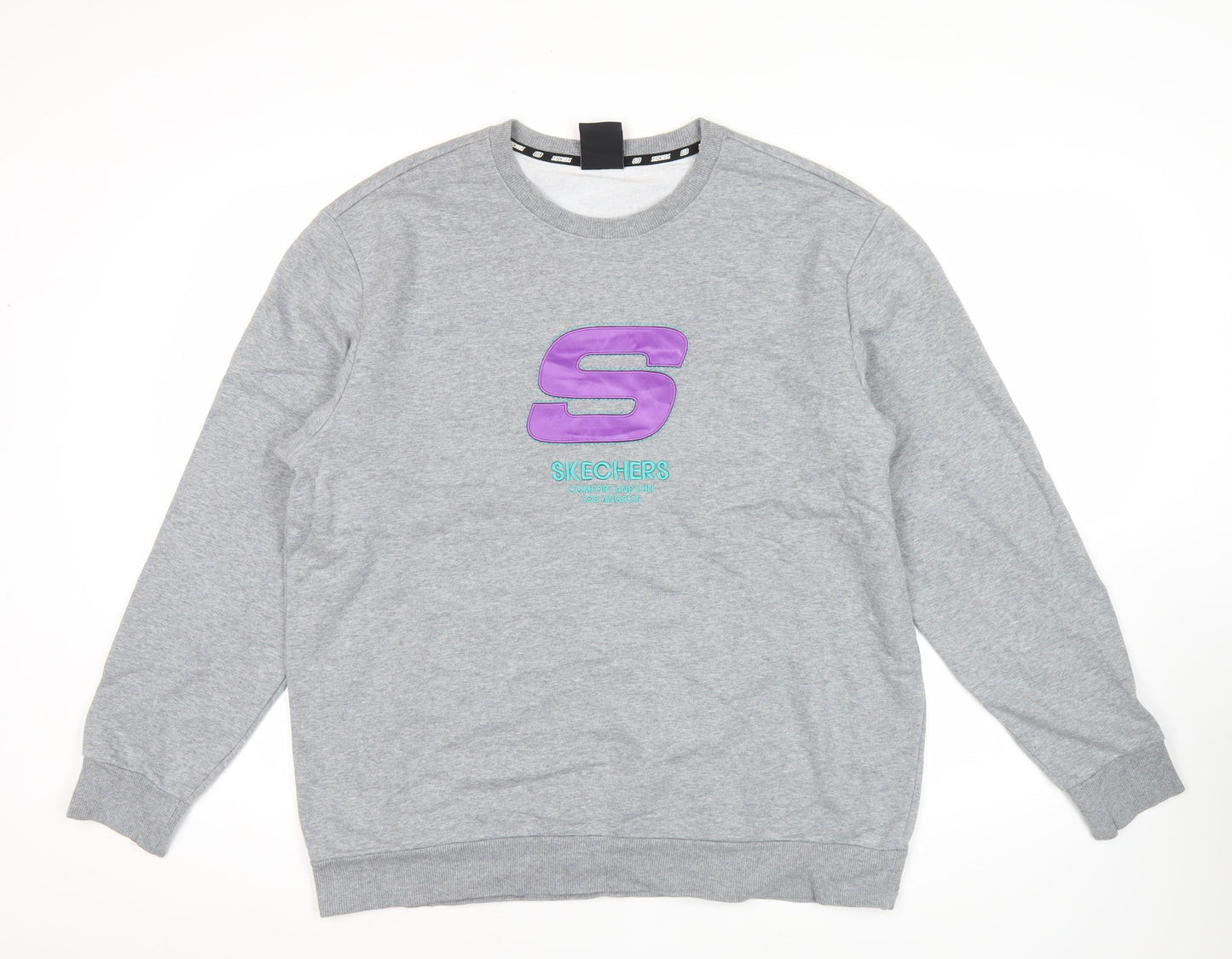 Mens UK Size M Skechers Grey Pullover Sweatshirt