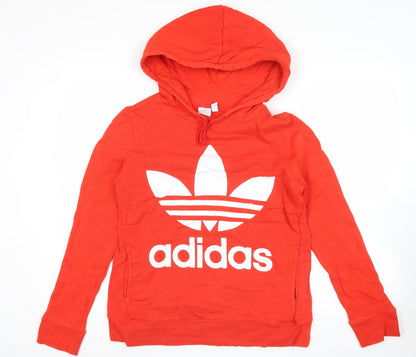 Mens UK Size XS adidas Red Pullover Hoodie