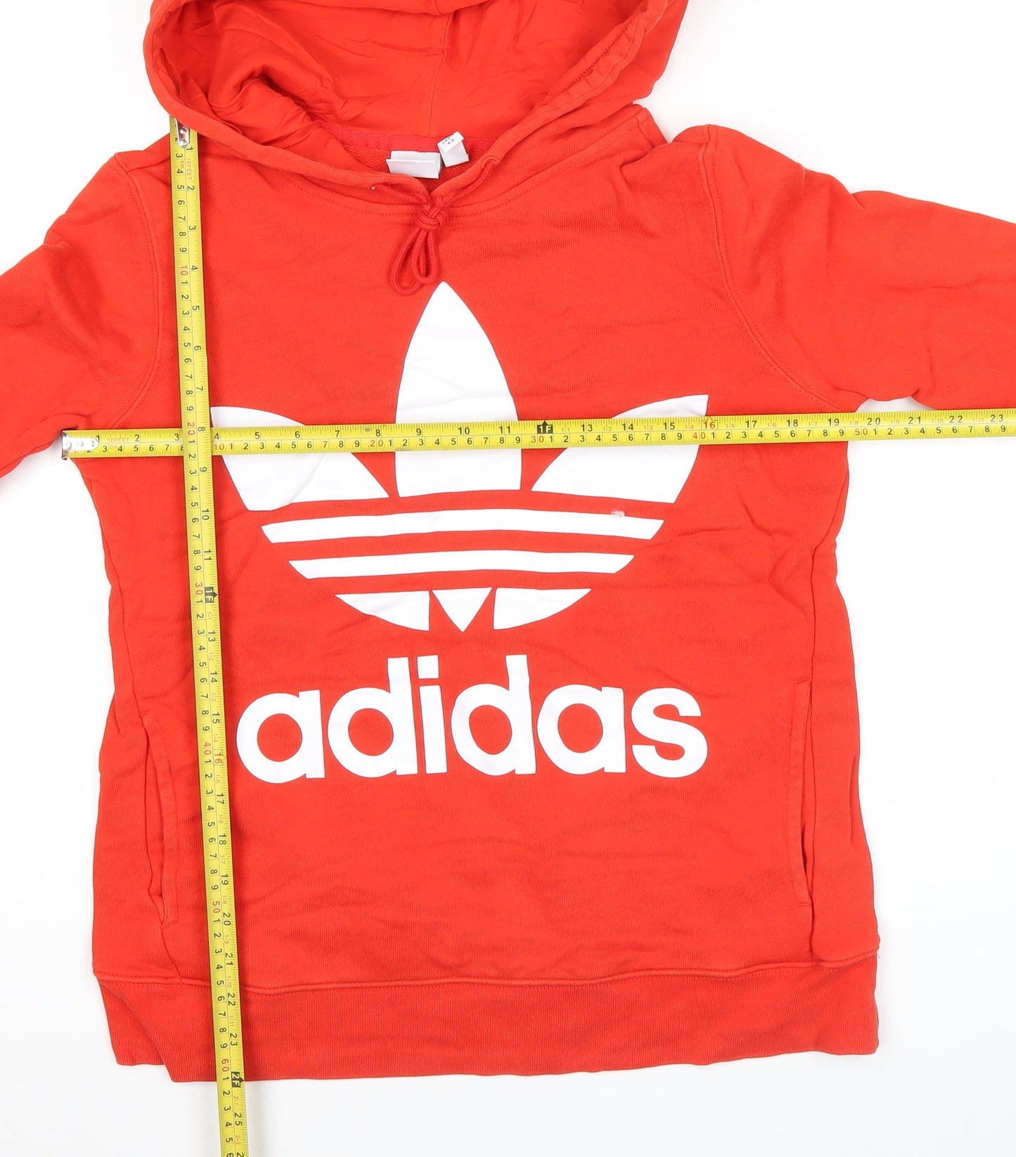 Mens UK Size XS adidas Red Pullover Hoodie