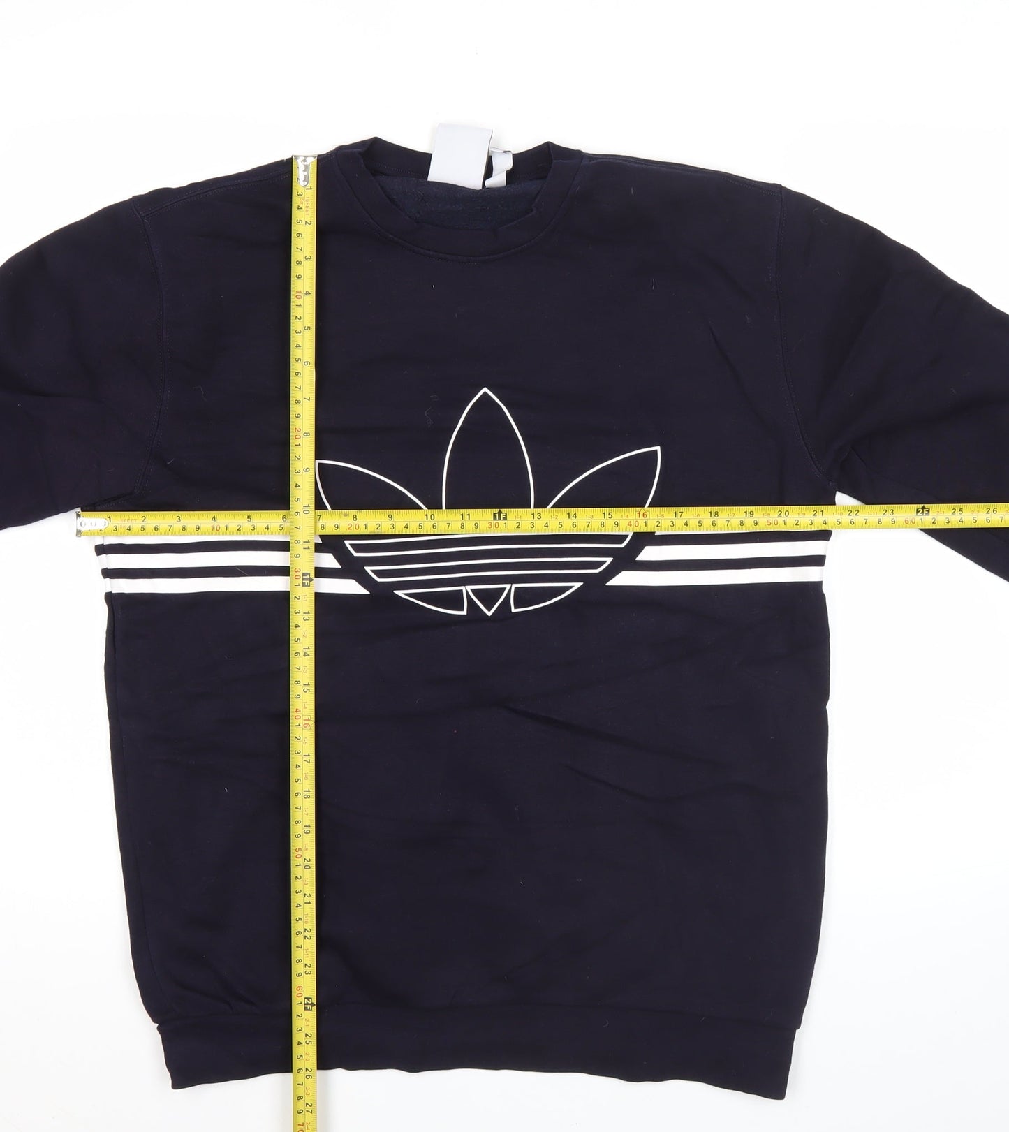 Adidas Men's Blue Pullover Sweatshirt L Logo Graphic Sports Style