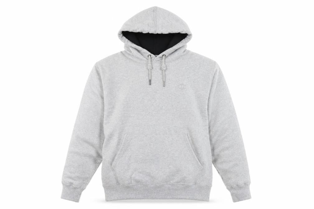 Mens UK Size M Champion Grey Pullover Hoodie