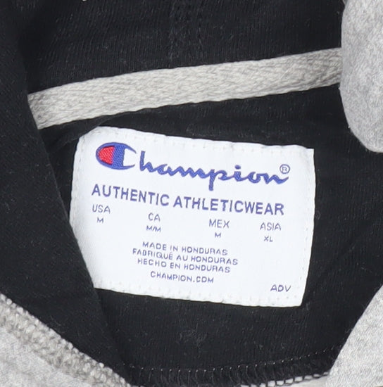 Mens UK Size M Champion Grey Pullover Hoodie