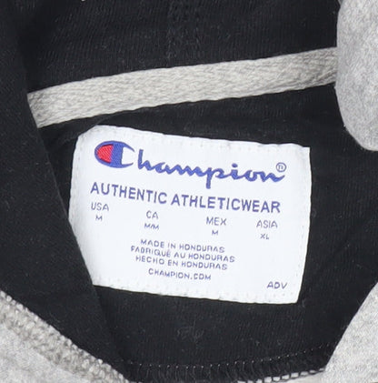 Mens UK Size M Champion Grey Pullover Hoodie