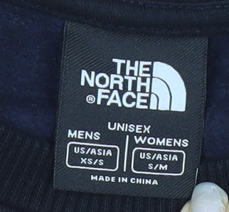 The North Face Mens Black XS Pullover Sweatshirt Logo Print