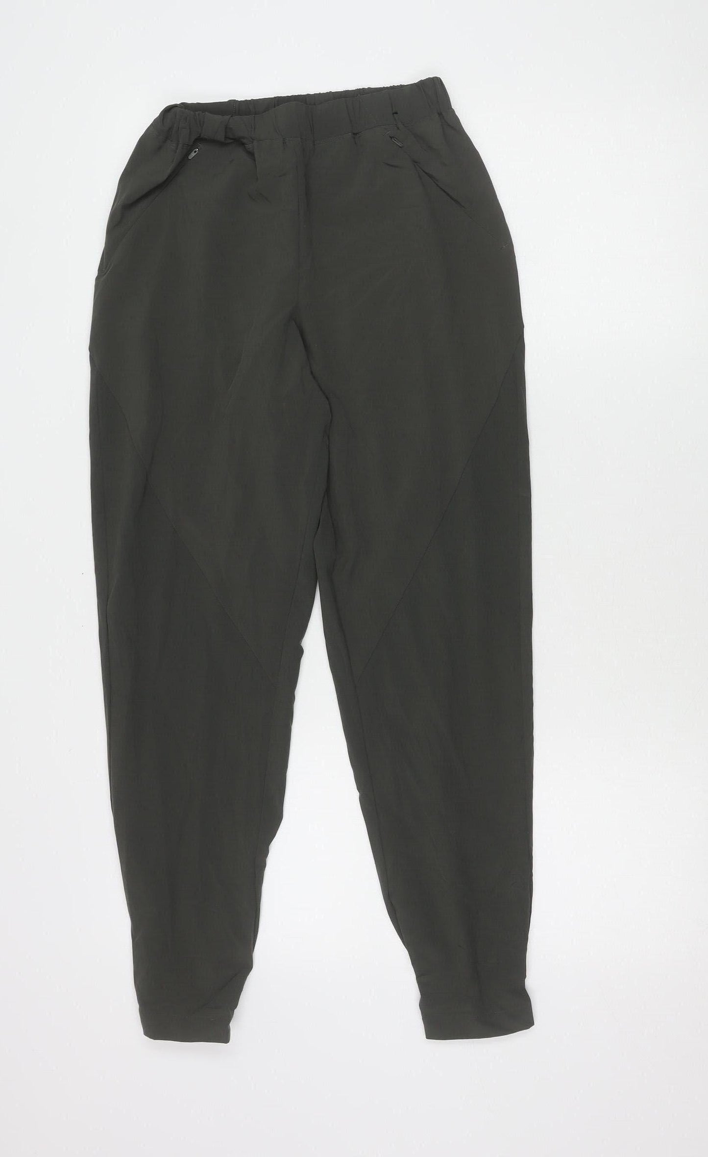 Marks and Spencer Women’s Green Size 6 Jogger Trousers Elastic Waist
