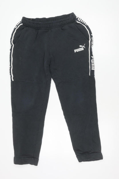 Puma Women’s Black M Jogger Trousers Fleece Autumn Winter Sportswear