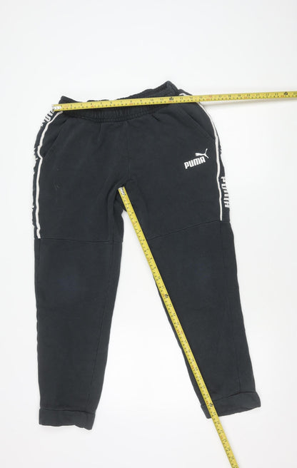 Puma Women’s Black M Jogger Trousers Fleece Autumn Winter Sportswear