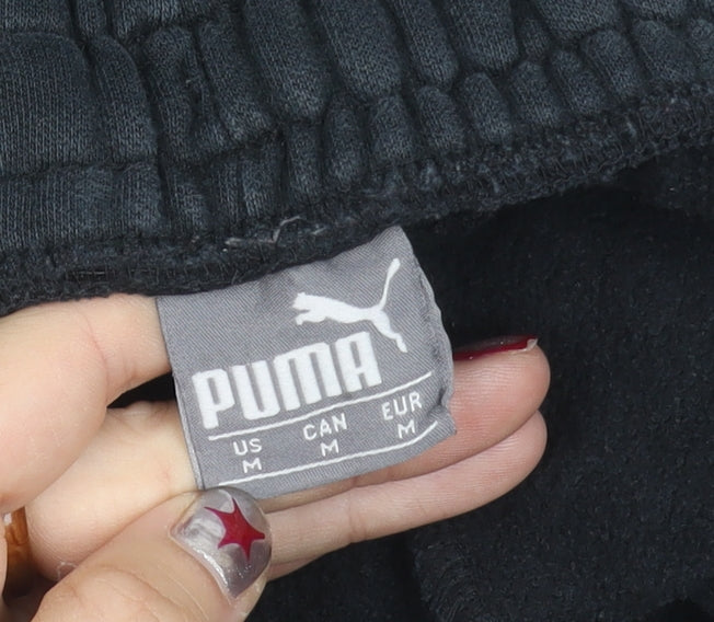 Puma Women’s Black M Jogger Trousers Fleece Autumn Winter Sportswear