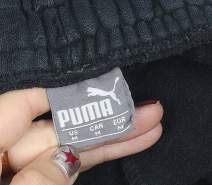 Puma Women’s Black M Jogger Trousers Fleece Autumn Winter Sportswear