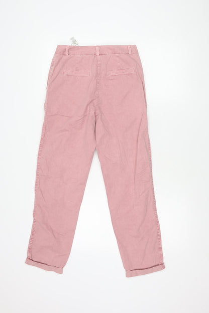 Womens UK Size 6 Marks and Spencer Regular Fit Chino Pink Trousers
